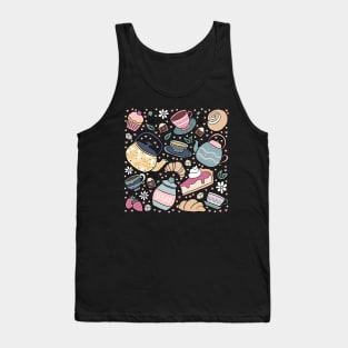 Cute tea party a fun tea time pattern Tank Top